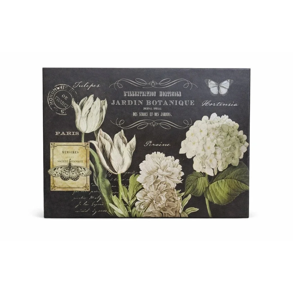 VINTAGE STYLE STORAGE BOX SET OF 4 DECORATIVE‎ ORGANIZER 11x7x4.5 CARD HOLDER